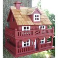 Home Bazaar Home Bazaar HB-6102PHRS Novelty Cottage Birdhouse- Classic Series -Red HB-6102PHRS